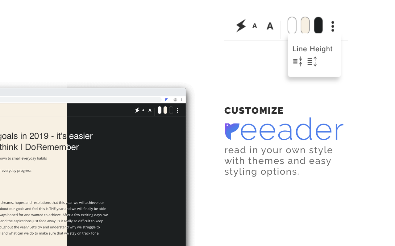 Reeader - Minimal reader with speed reading
