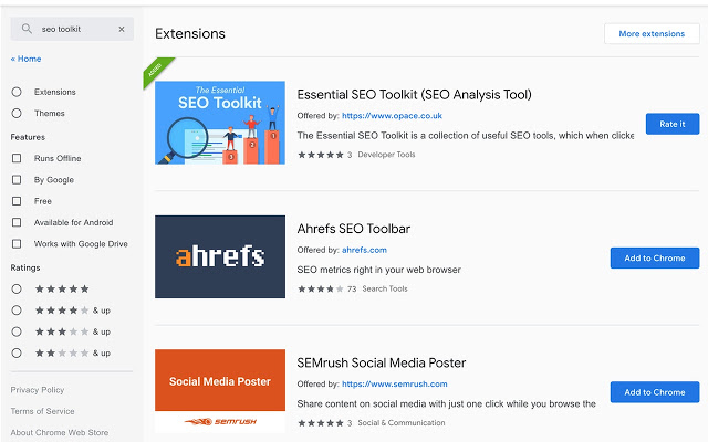 Essential SEO Toolkit (SEO Analysis Tool) from Opace