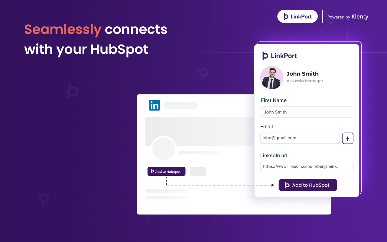 Linkport: LinkedIn Prospecting for Hubspot