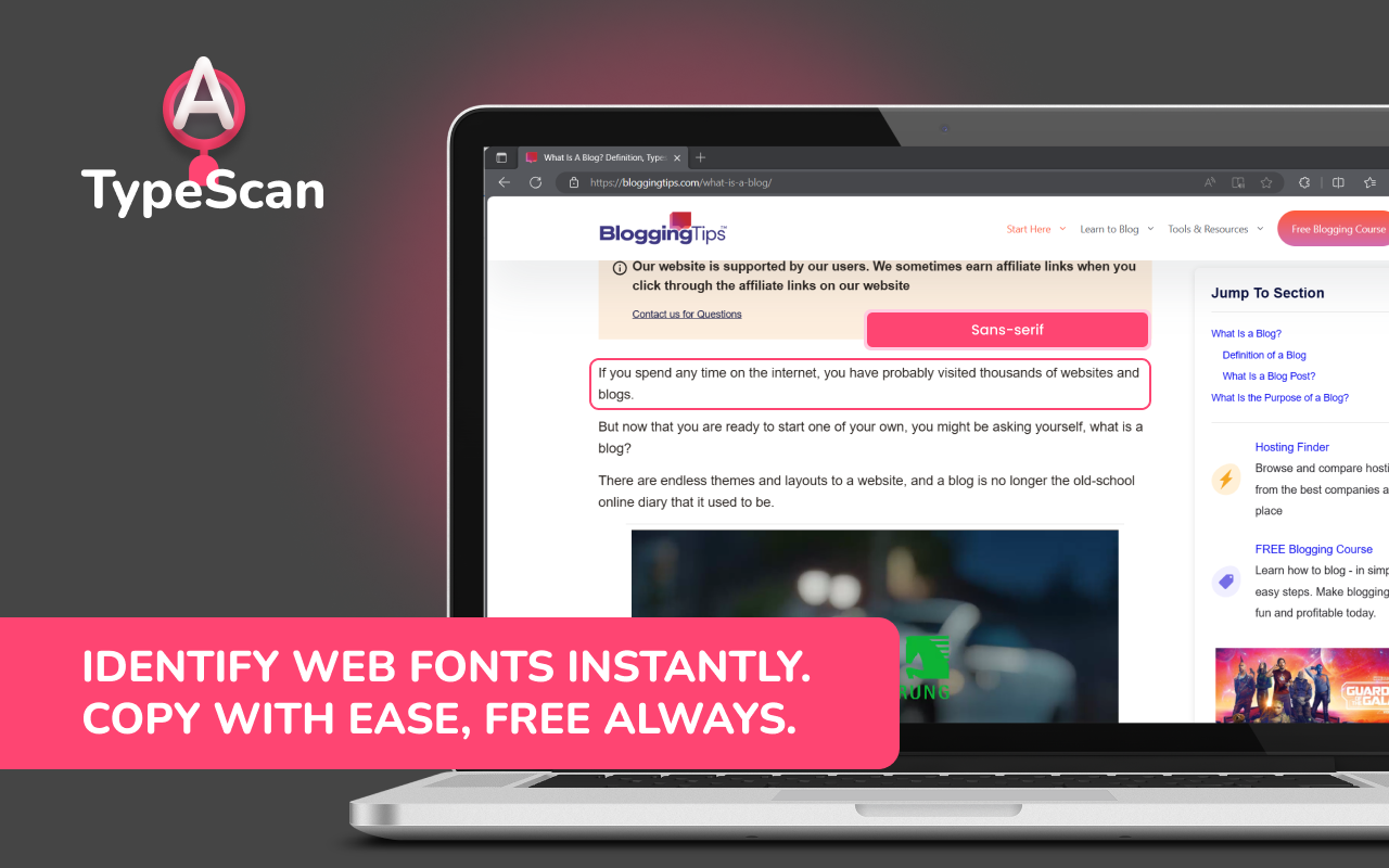 TypeScan What Font Finder