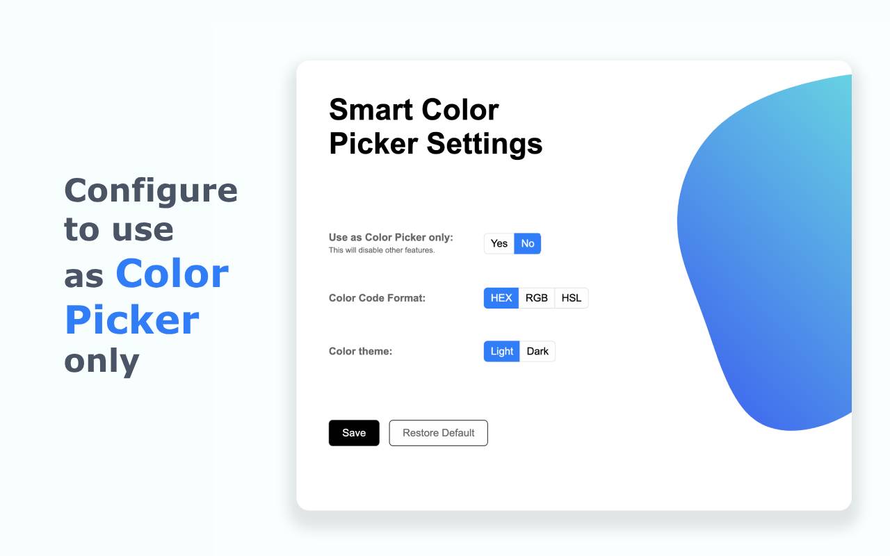 Smart Color Picker and Palettes