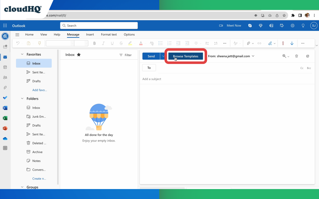 Outlook Templates by cloudHQ