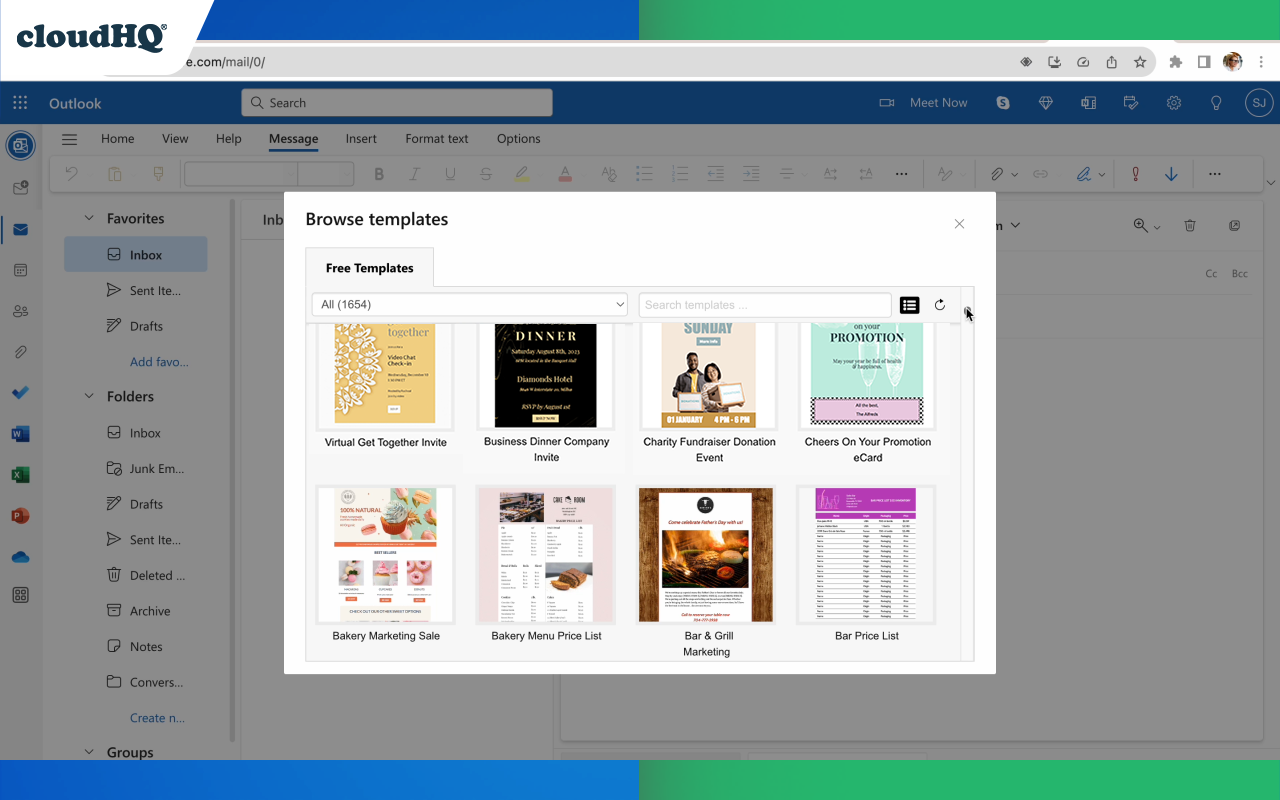 Outlook Templates by cloudHQ