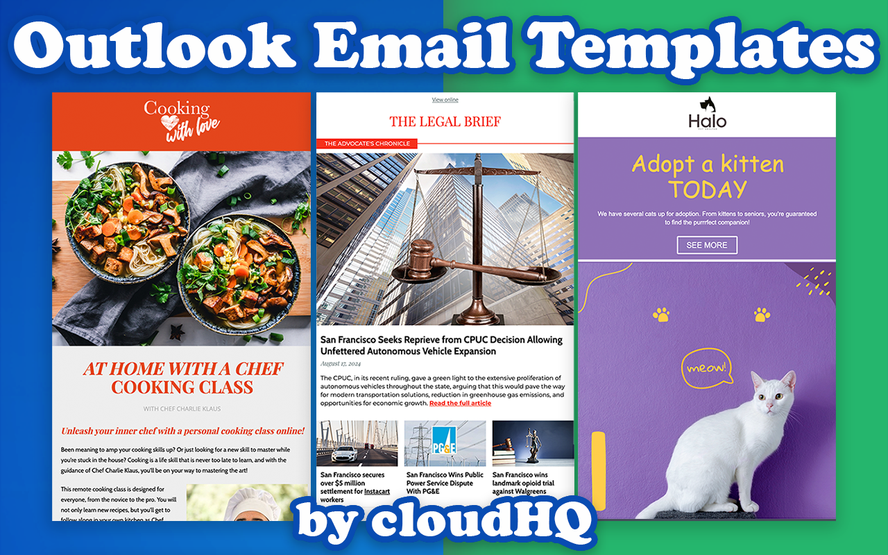 Outlook Templates by cloudHQ