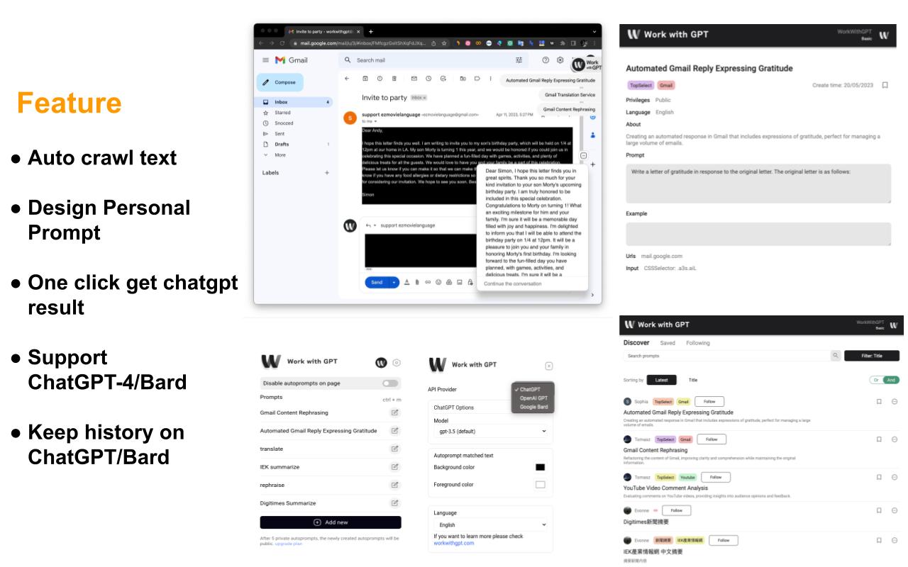 WorkWithGPT-基于ChatGPT的即时提示