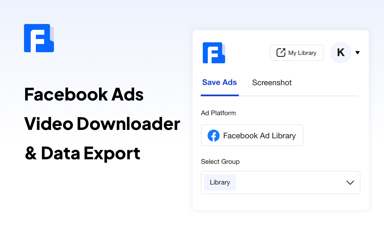 Facebook广告视频下载&广告数据导出