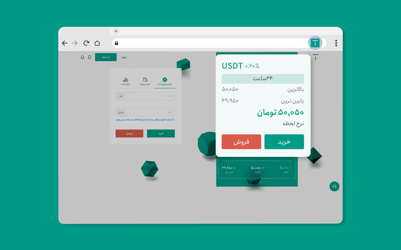 Tether Land USDT/Toman Rate