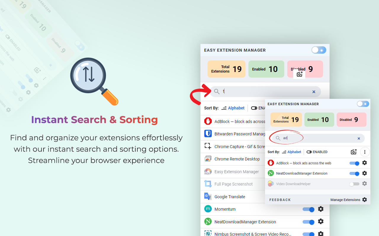 Easy Extension Manager