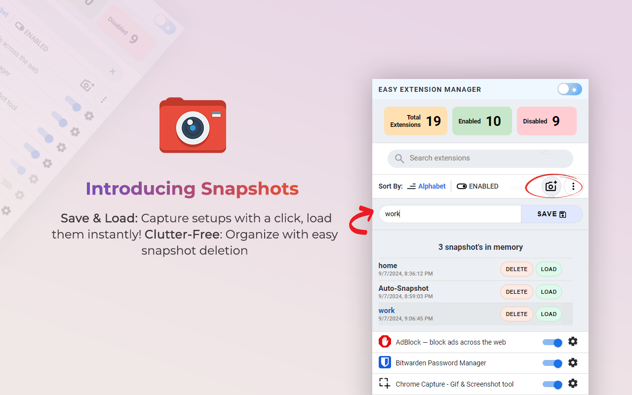 Easy Extension Manager