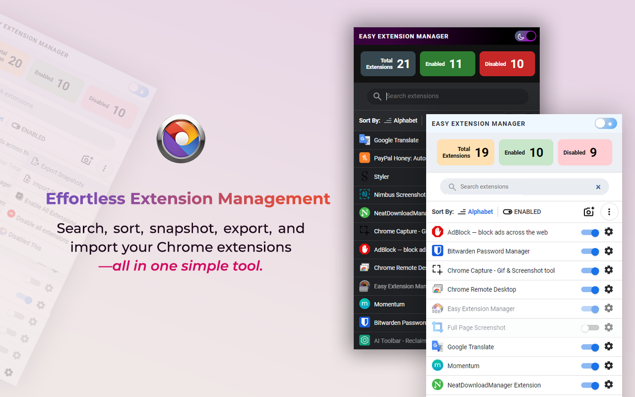 Easy Extension Manager