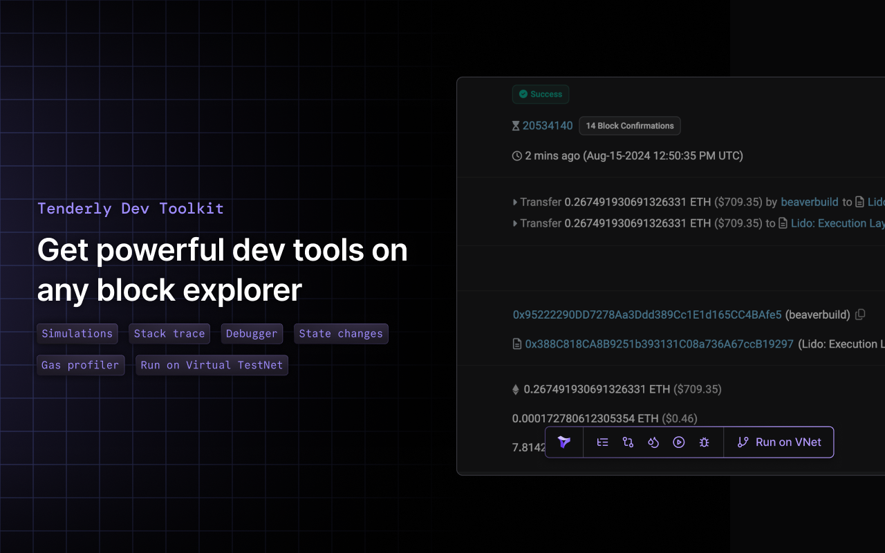 Tenderly Dev Toolkit