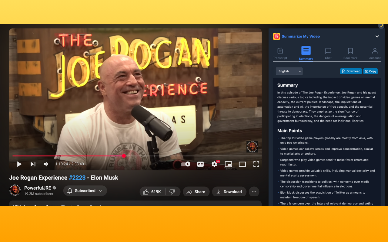 YouTube Summary & Transcript AI with No Monthly or Yearly Subscription