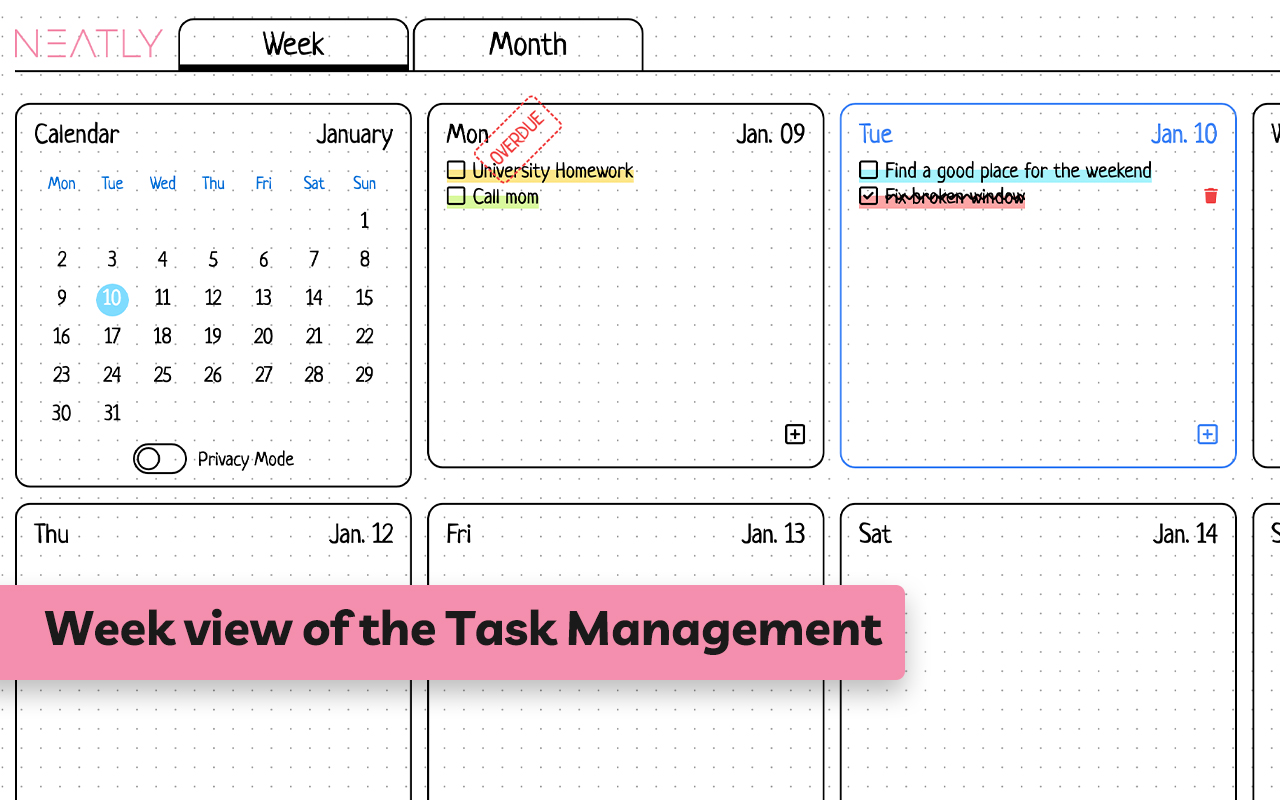 Neatly - Bullet Journal and Task Manager