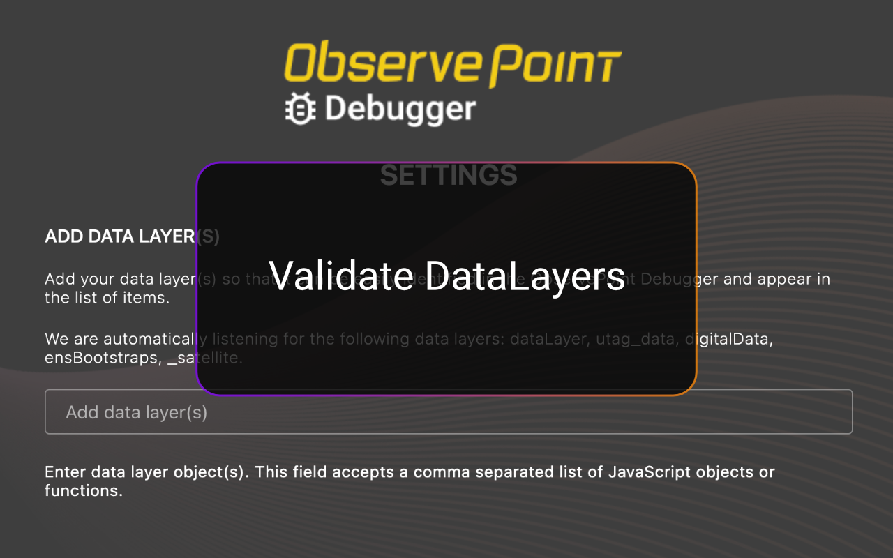 ObservePoint Debugger