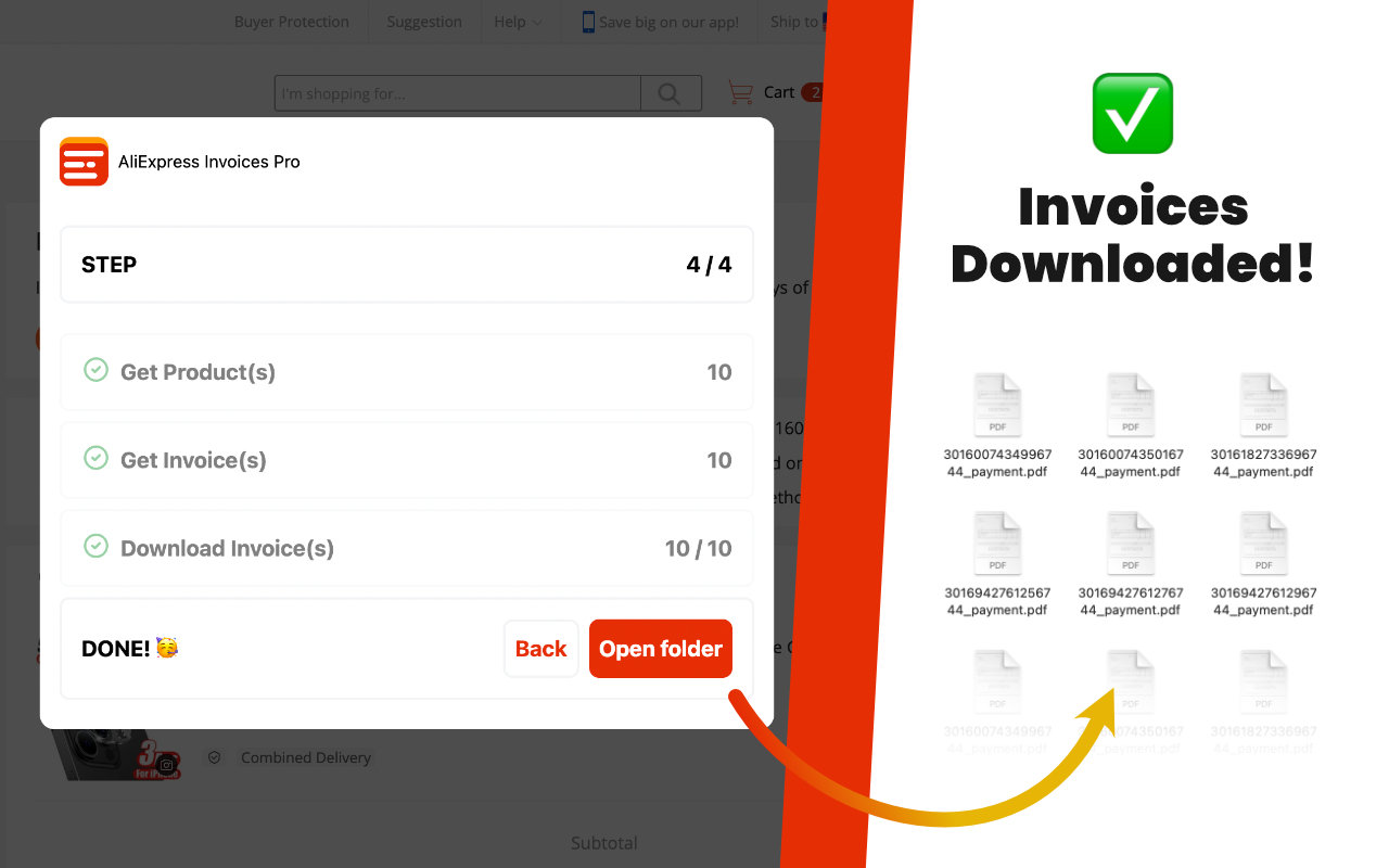 Invoices for AliExpress