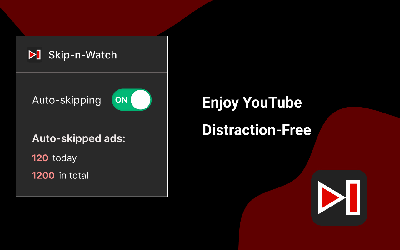 AdBlock for Youtube: Skip-n-Watch