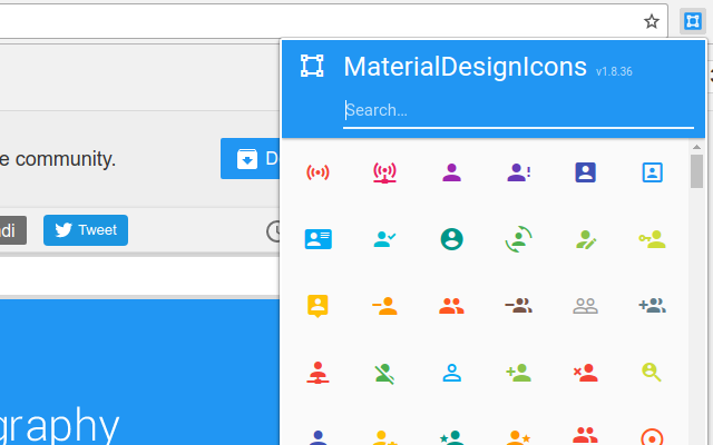 MaterialDesignIcons Picker