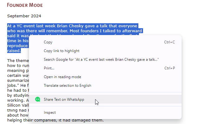 Share on WhatsApp™