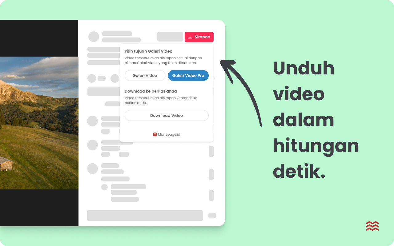 Manypage Scraper - Download Video