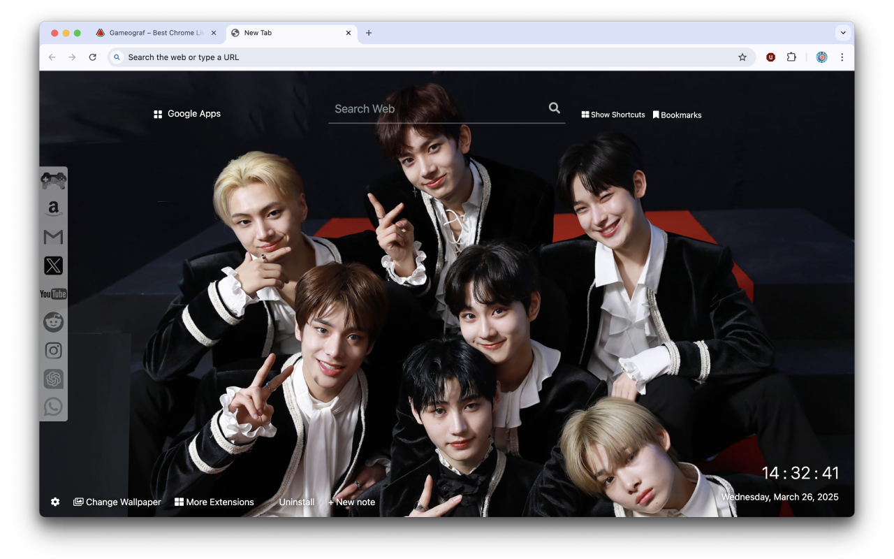 ENHYPEN Current Wallpapers New Tab by Gameograf