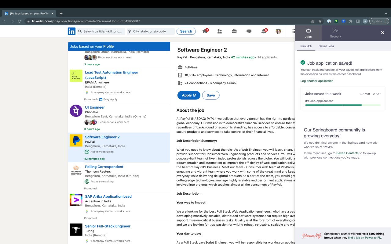 Springboard JobTracker