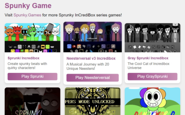 Spunky Game - Play Sprunki InCrediBox series games
