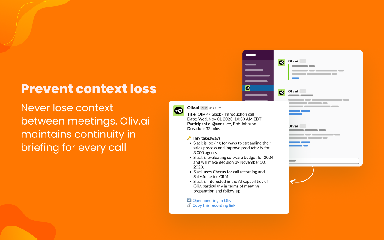 Oliv.AI - Your AI Sales Copilot