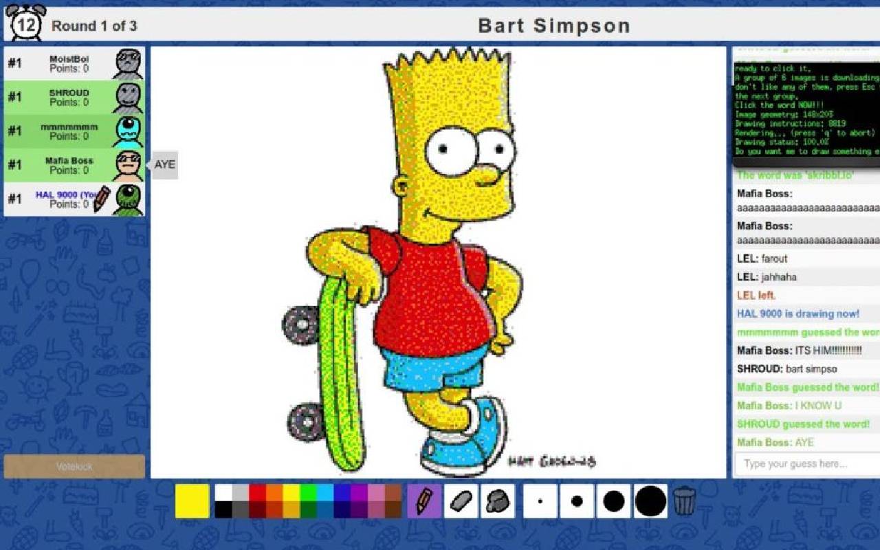 Skribbl io unblocked new tab