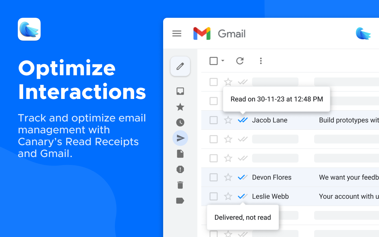 Free Email Tracker for Gmail, by Canary Mail