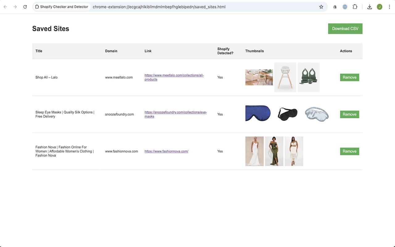 Shopify Checker and Detector