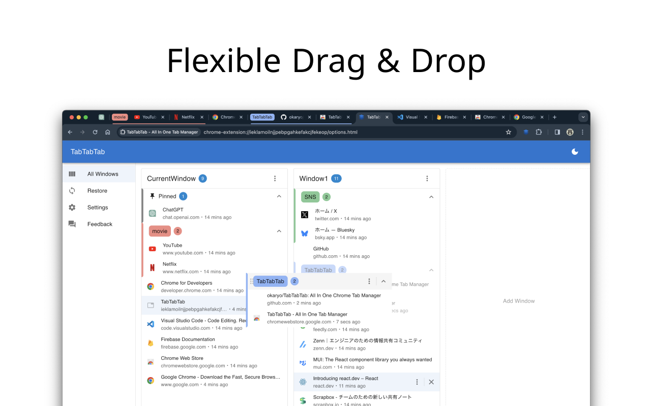TabTabTab - All In One Tab Manager