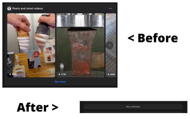 F-B Hide Recommendations and Reels