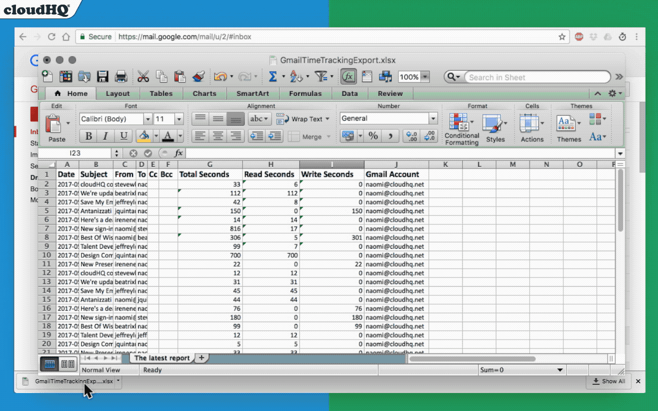 Time Tracker for Gmail™ by cloudHQ