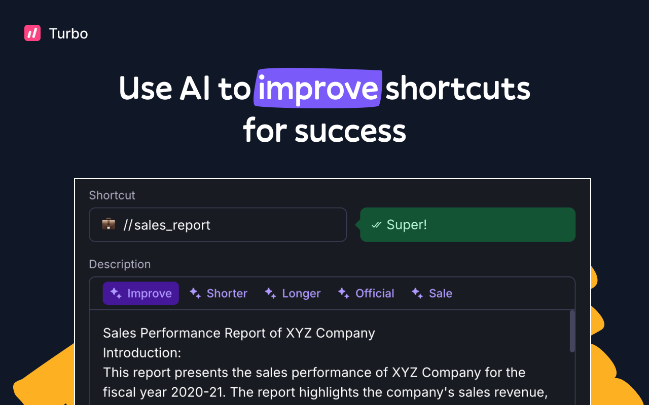 Linguix Turbo: Text Expander and Shortcuts
