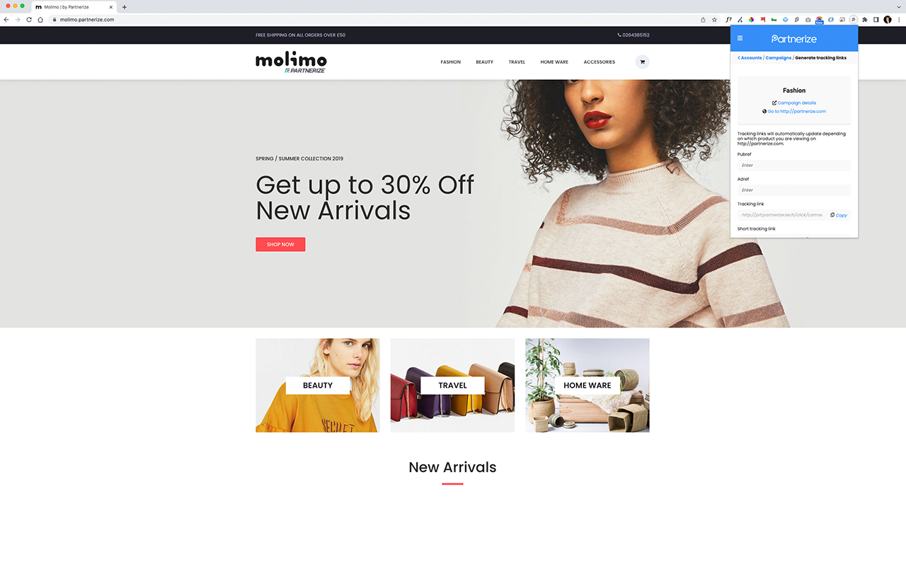 Partnerize Quicklink