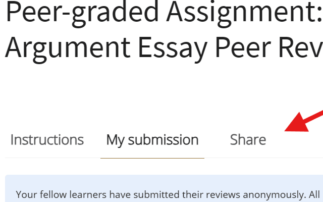 Coursera Get Shareable Link