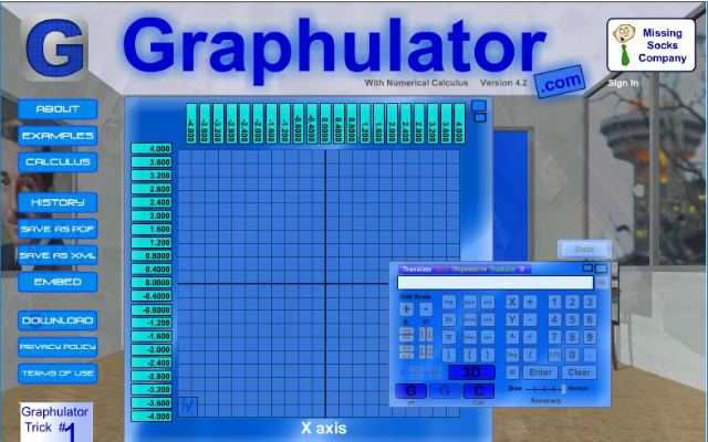 Graphulator With Numerical Calculus