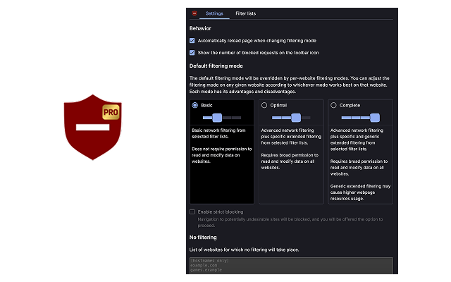 uBlock Pro - Origin Shield