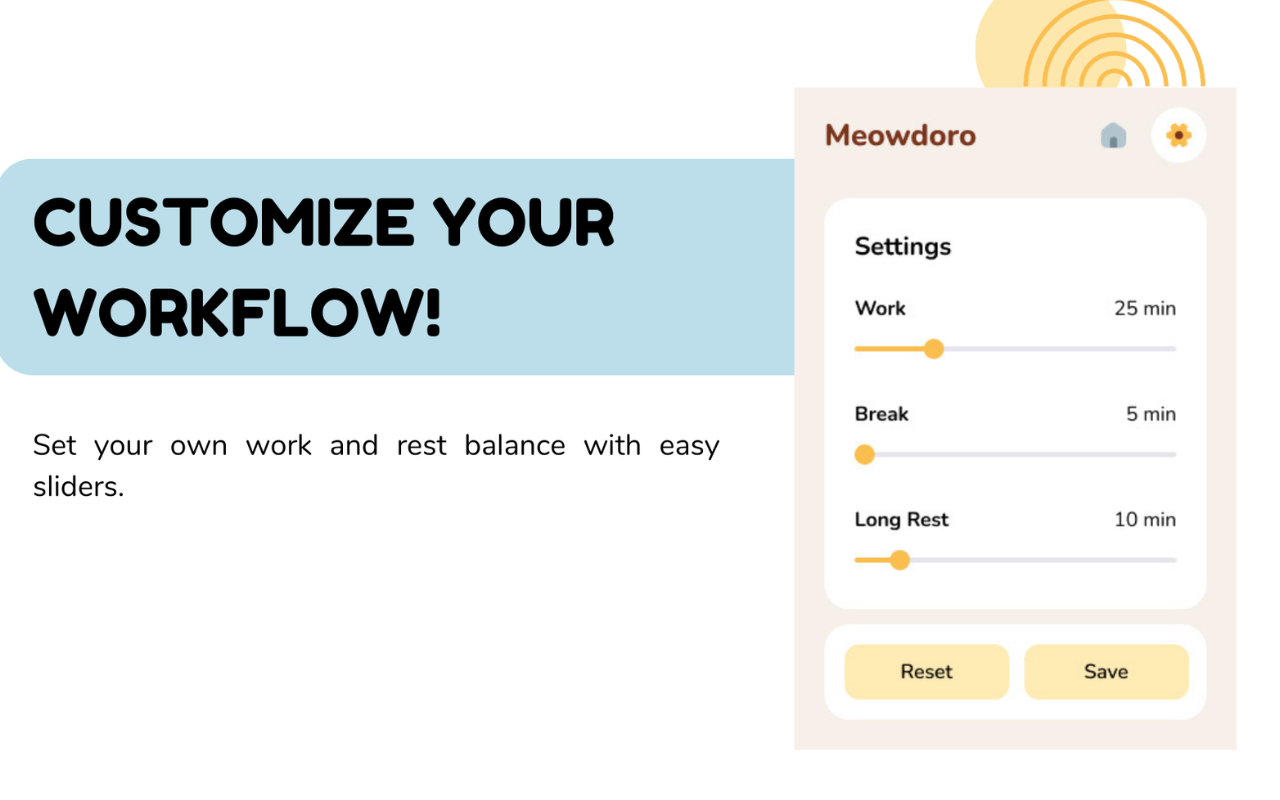 Meowdoro Tracker - Pomodoro Work Timer & Productivity Tool