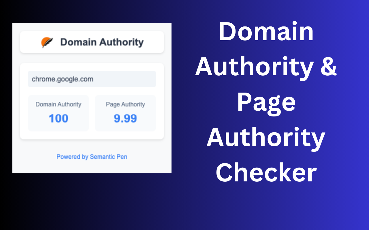 Domain Authority Checker