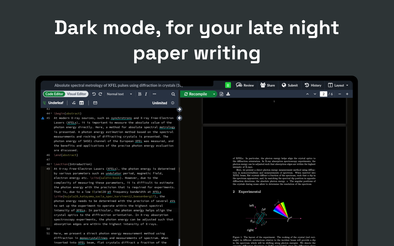 Underleaf | AI & Dark Mode for Overleaf