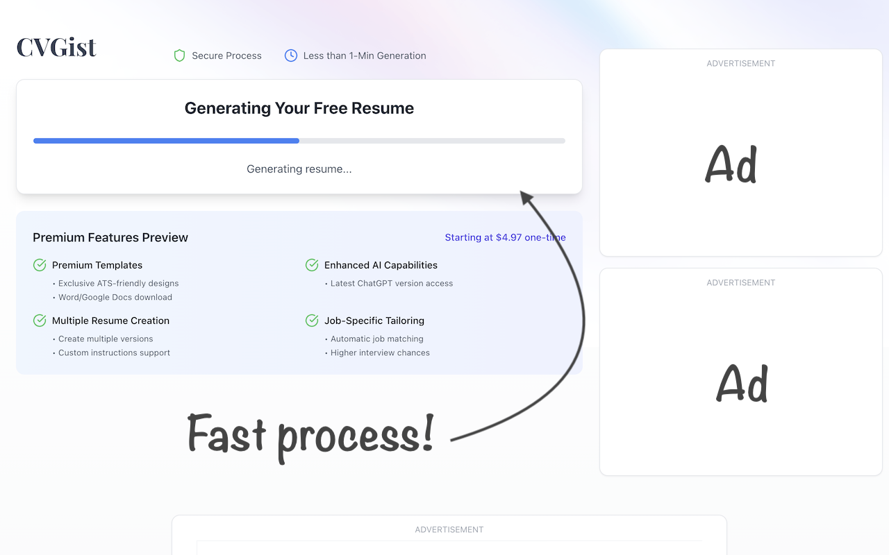 LinkedIn to Resume, by CVGist