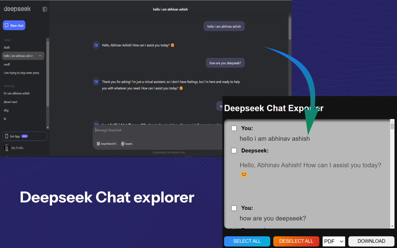 Deepseek Chat Exporter