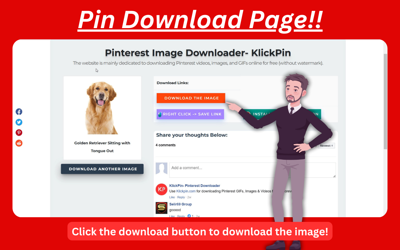 Pinterest Video Downloader - KlickPin
