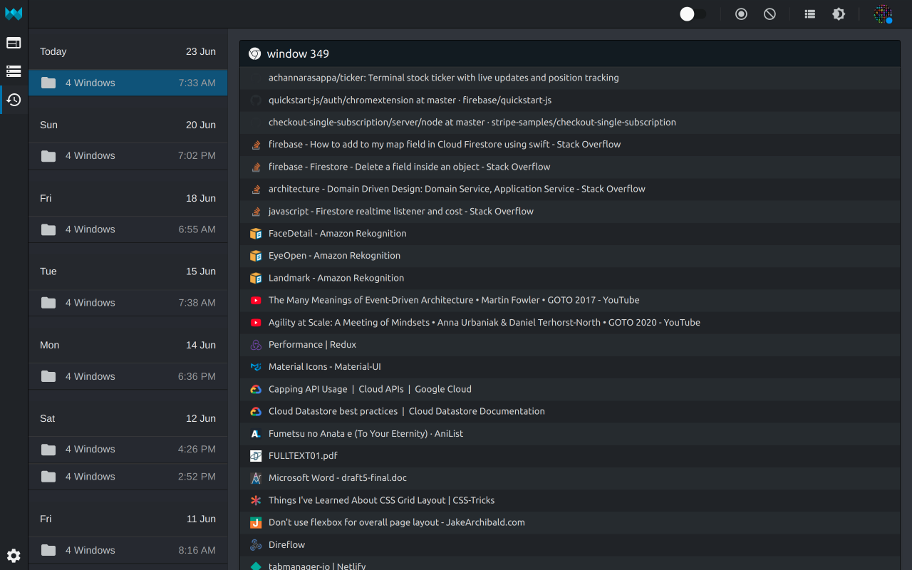 Tabmanager.io - Tab Session Manager