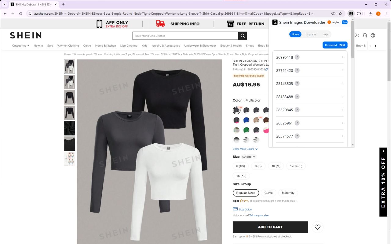 Shein 图片下载器