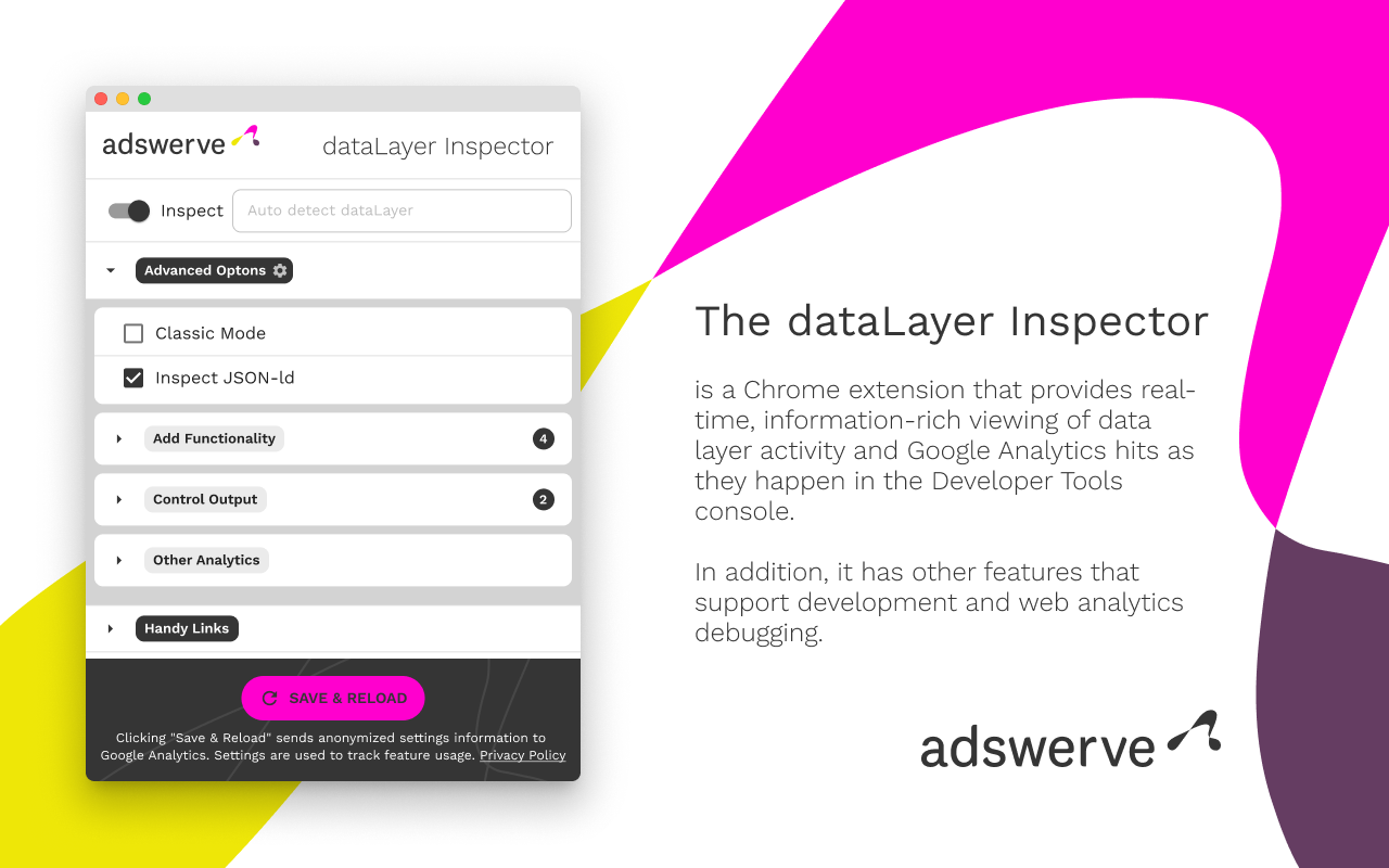 Adswerve - dataLayer Inspector+