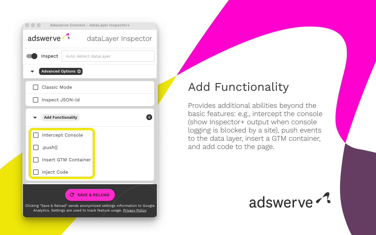 Adswerve - dataLayer Inspector+