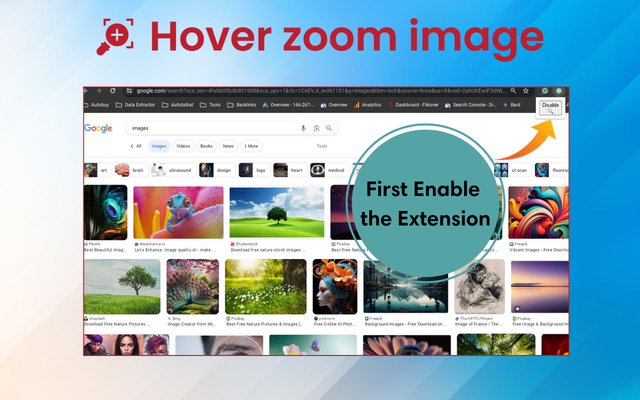 Hover zoom image