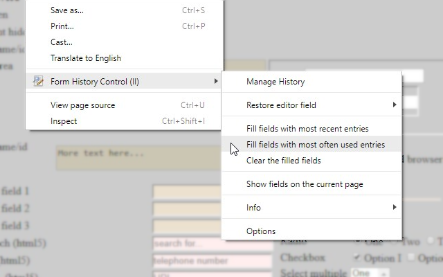 Form History Control (II)